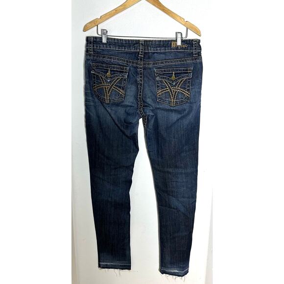 KUT From The Kloth Kate So Low Rise Boot Cut Jeans Women's Flap Pocket Size 10 - Picture 7 of 13
